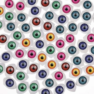 100PC Simulated Hemisphere Eyeballs Fake Eyes Decor DIY for Kids Craftsman - Picture 1 of 10