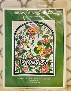 IMAGINATING Counted Cross Stitch Ursula Michael SUMMER STAINED GLASS Kit #2813K - Picture 1 of 2