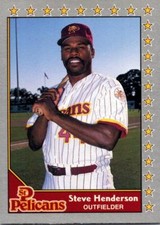 STEVE HENDERSON 1990 Pacific Senior Professional Baseball #5 ($0.75 MAX SHIP)