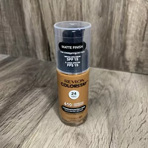 Base de maquillaje Revlon ColorStay acabado mate líquido 24 HRS SPF 15 #610 ESPRESSO - Imagen 1 de 4