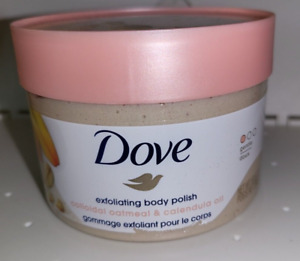 Dove Exfoliating Body Polish Scrub Oatmeal & Calendula Oil, Herbal, 10.5 oz.