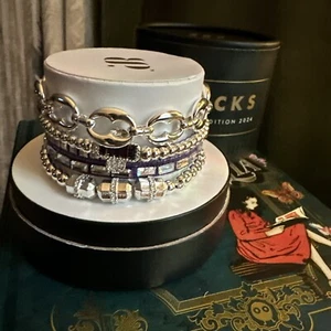 Bomb Party Fall Luxe Stacks * RBP 7809 "A Fall Neutral Staple" Silver Plating - Picture 1 of 4