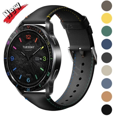 Leder Armband für Xiaomi Mi Watch S3 S2 Pro S1/Pro Uhrenarmband Ersatzband Strap - Bild 1 von 4