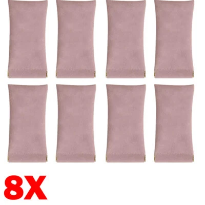 8PCS Leather Mouth Snapped Sunglasses Eyeglass Case Soft Pouch Bag Pocket USA - Image 1 of 4