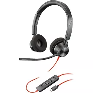 Plantronics Blackwire 3320 BW3320 Stereo USB-C Computer Wired Headset 213935-101 - Picture 1 of 1
