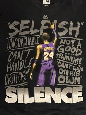 Camiseta De Colección Majestic NBA LA Lakers Kobe Bryant Juvenil XL (Selfish-Silence) Foto 1 de 2