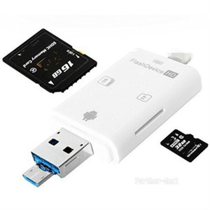 USB Flash Drive SD TF Card Reader For iPhone 12 Xs X 8 7 6s 6 Plus iPad Air Mini