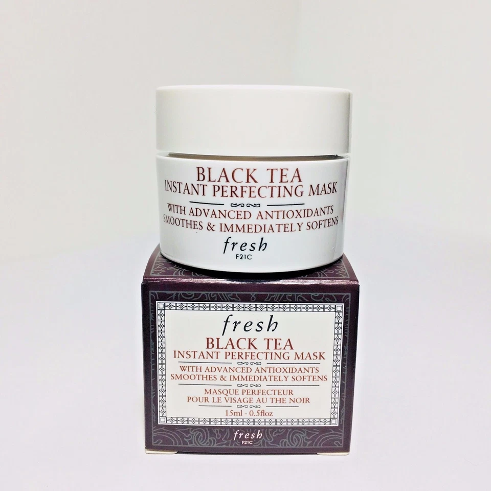 Fresh Black Tea Instant Perfecting Face Mask 0.5 oz/15ml NEW in Box Travel Size - Image 1 of 1