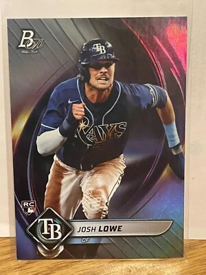 2022 Josh Lowe Topps Bowman Baseball Platinum Rookie RC Tampa Bay - Image 1 of 2