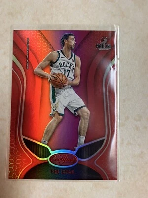 2019-20 Certified Pau Gasol Red Mirror Insert, Pack Fresh - Image 1 of 2