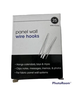 Advantus Panel Wall Wire Hooks Silver 25 Hooks/Pack 75370 - Picture 1 of 4