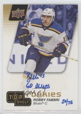 2016 Upper Deck National Convention Top Shelf Rookies /75 Robby Fabbri Auto