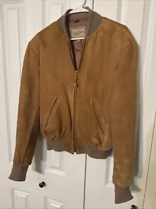 Bomber vintage anni 50 scamosciato taglia 40 marrone Appalachi - Foto 1 di 12