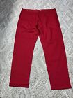 Frontier Classics Red Western V Notch Buckleback Cotton Pants Men 46”