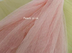 Abito da sposa battesimo con stampa tulle francese a pois tessuto moda in cortile stampa tulle - Foto 1 di 19