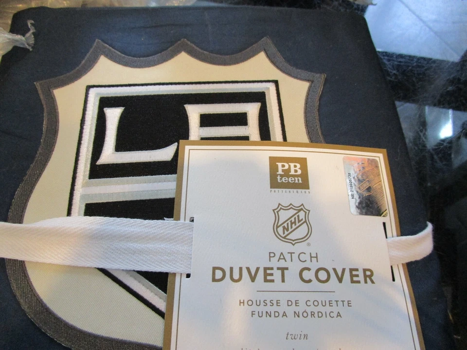 Pottery Barn Adolescente NHL Hockey LA Kings Doble Edredón Azul Marino Nuevo  Foto 1 de 1