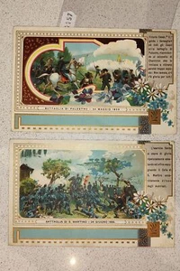 RISORGIMENTO-LOTTO 2 CARTOLINE-C28-157 - Picture 1 of 1