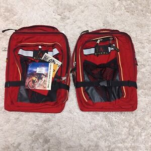 Arkel GT Side Bike Bags Red Black Road Adventure Cycling Touring Rear Saddle 
