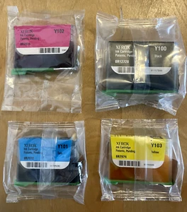 Xerox DocuPrint M Y101 Cyan Y102 Magenta Y103 Yellow Y100 Black Ink Cartridges - Picture 1 of 6