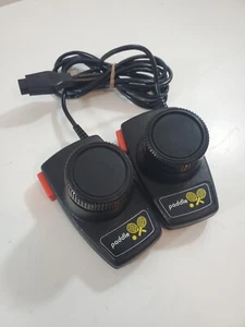 Atari 2600 Pair Of Original  Paddles Controllers  - Picture 1 of 3