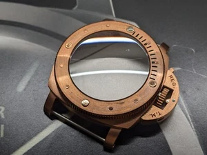 ¡Kits de estuche de bronce estilo vintage! reloj no completamente montado con movt interior - Imagen 1 de 7