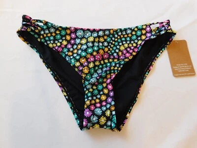 Hobie Women's Juniors Bikini Swim Bathing Suit Bottom Only Size M Medium Black - Image 1 of 4