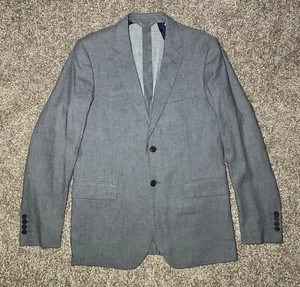 GANT Diamond G Men’s Sports Coat 2 Button Side Vent Grey Slim Fit Size 40 NWT - Picture 1 of 24
