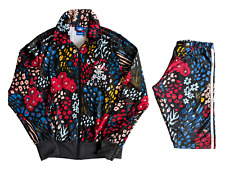 Adidas Originals Jacket & Leggings Womens Size 10 Set Floral Pattern Outfit