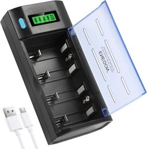 Smart Multi-Function Fast Battery Charger C D AA AAA Rechargeable Batteries - Picture 1 of 7