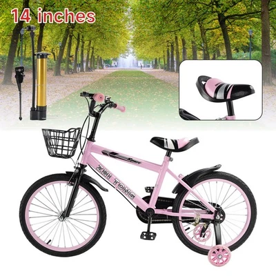 Asiento ajustable de bicicleta para niños de 14 pulgadas con ruedas auxiliares E4 Foto 1 de 4