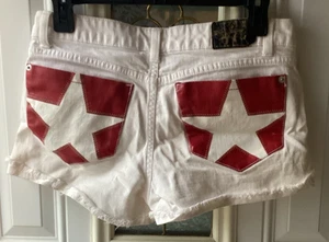 Pantalones cortos de jean blancos AI Authentic Icon - talla 27 - Imagen 1 de 5