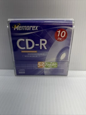 Memorex CD-R 700MB 80-min. Blank Discs 8 In Pack - New/Used - Image 1 of 4