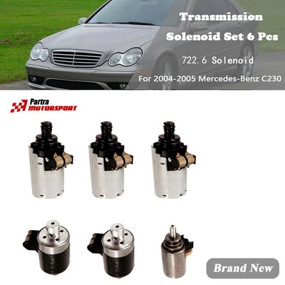 适用于 2003 - 2005 梅赛德斯 - 奔驰 ML350 3.7L 722.6 变速器电磁阀套装 6 件 — 第 1/4 张图片