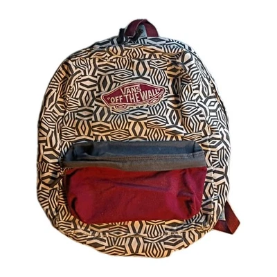 Mochila Vans Off The Wall Realm Color Block Patchwork Tamaño Mediano - Púrpura Foto 1 de 4