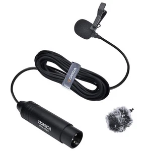 XLR Lavalier Condenser Microphone,CVM-V02O Omnidirectional Lapel Lavalier Mic... - Picture 1 of 7