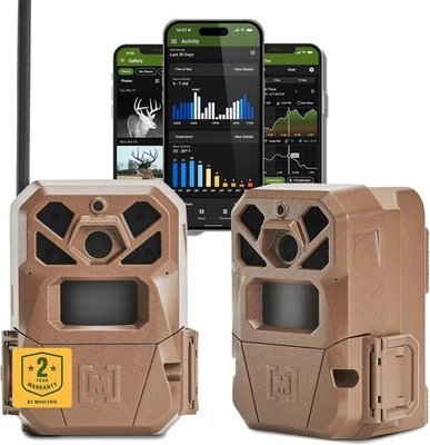 Moultrie Edge 2 Cellular Trail Camera 4G LTE 36MP 1080P Infrared MMC-14203 2 Pcs - Image 1 of 4