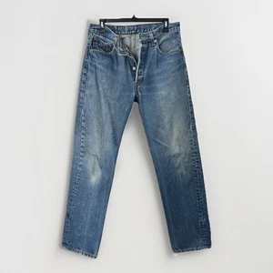 Vintage Levis 501XX Jeans Mens 33x34 Blue Made In USA 90s Raw Denim 30x30 - Picture 1 of 15
