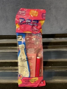 Pez Valentine Crystal Pink Heart, Pink Stem w/Hearts- Prince, Mint in Bag - Picture 1 of 4
