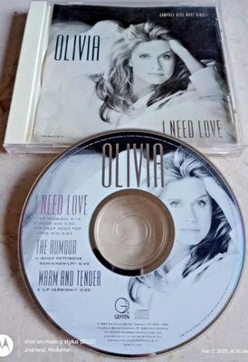 OLIVIA NEWTON JOHN I NEED LOVE 3 SONG SINGLE CD — 第 1/2 张图片