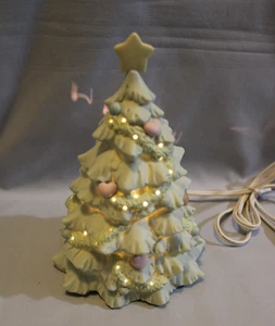 1996 Precious Moments Sugar Town Lighted Christmas Tree 184039 Retired w/Box - Picture 1 of 10