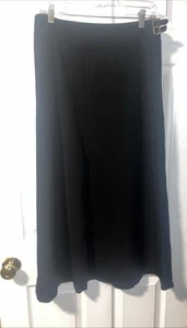 Ralph Lauren Skirt 10 Black Wool Blend Equestrian Riding Boot Length A Line - Picture 1 of 4