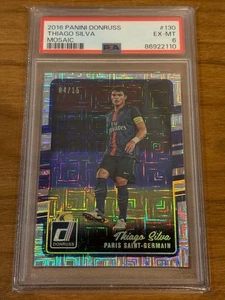 2016 Panini Donruss Thiago Silva Mosaic Limited Edition Rare Football Player Mod - Bild 1 von 2