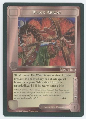 1995 Middle-Earth The Wizards Black Arrow PROMO - MINT & UNPLAYED - Image 1 of 2