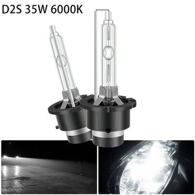 Headlight Bulb Xenon Lamp Pair Vehicle White 2pcs / Set 35w 6000K 6000k - Image 1 of 4