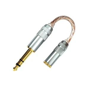 Adapter Cable 6.35mm Male to 4.4mm Female Hi-Fi Balance Interconnect Audio Cable - Picture 1 of 8
