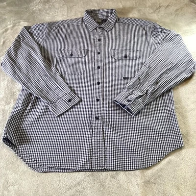 Рубашка мужская Polo Ralph Lauren XXL синяя белая имбирь GI 100% хлопок повседневная - Изображение 1 из 4