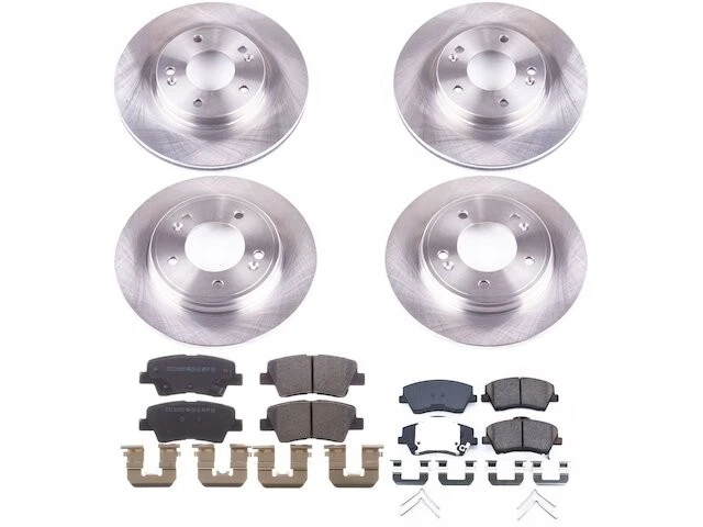 Kit de pastillas de freno y rotor delanteras y traseras para Kia Niro 2017-2022 2018 2019 JP311KN Foto 1 de 1