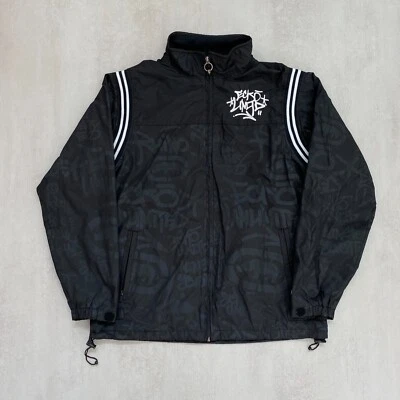 Vintage Ecko Unltd Mens Track Jacket Y2K Black Tech Graffiti Streetwear Bomber - Image 1 of 4