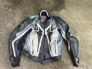 IXS Leather Motorcycle Jacket Size 40 Chest - Picture 1 of 6