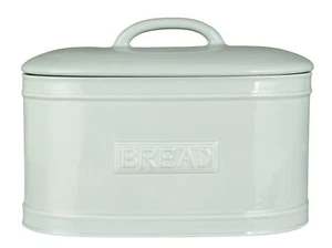 Ib Laursen - Brotkasten Brotbox Brottopf Keramik Hellblau Oval Retro 1982-26 - Bild 1 von 5